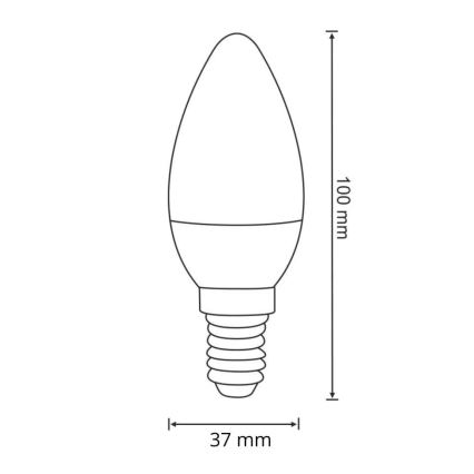 LED Pirn E14/6,3W/230V 3000K