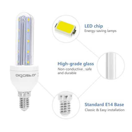 LED Pirn E14/6W/230V 6500K - Aigostar