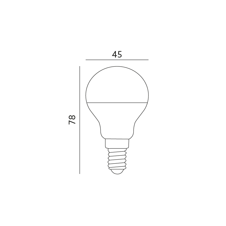 LED Pirn E14/7W/230V 3000K 525lm