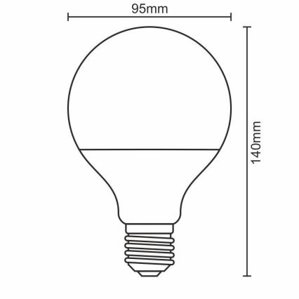 LED pirn E27/18W/165-265V 3000K