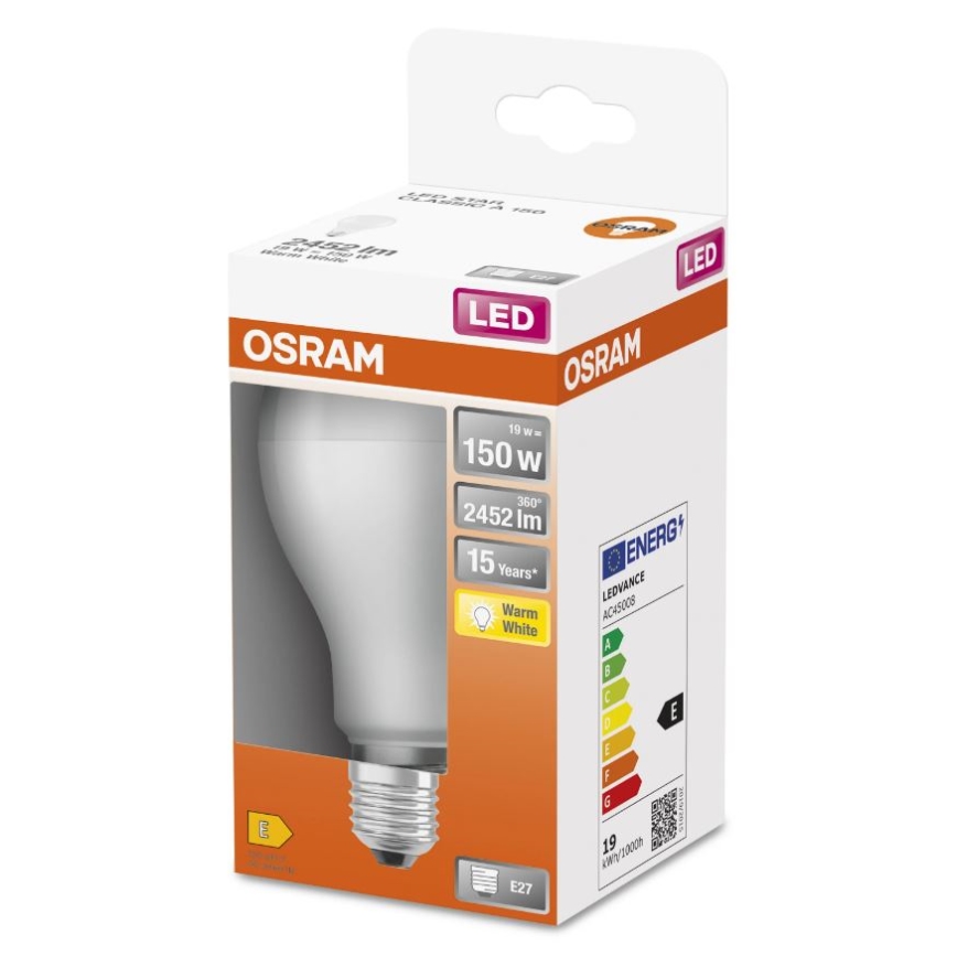 LED Pirn E27/19W/230V 2700K - Osram