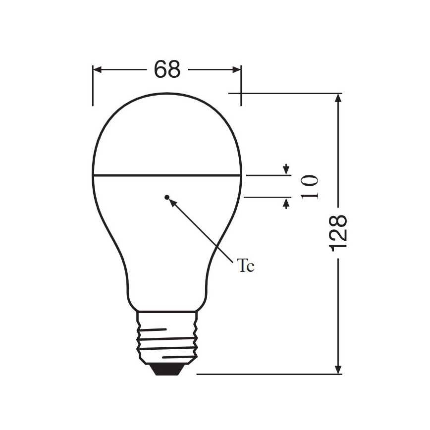 LED Pirn E27/19W/230V 2700K - Osram
