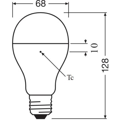 LED-pirn E27/19W/230V 6500K - Osram