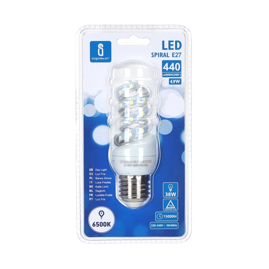 LED Pirn E27/4,9W/230V 6500K - Aigostar