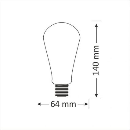 LED Pirn E27/4W/230V 2000K