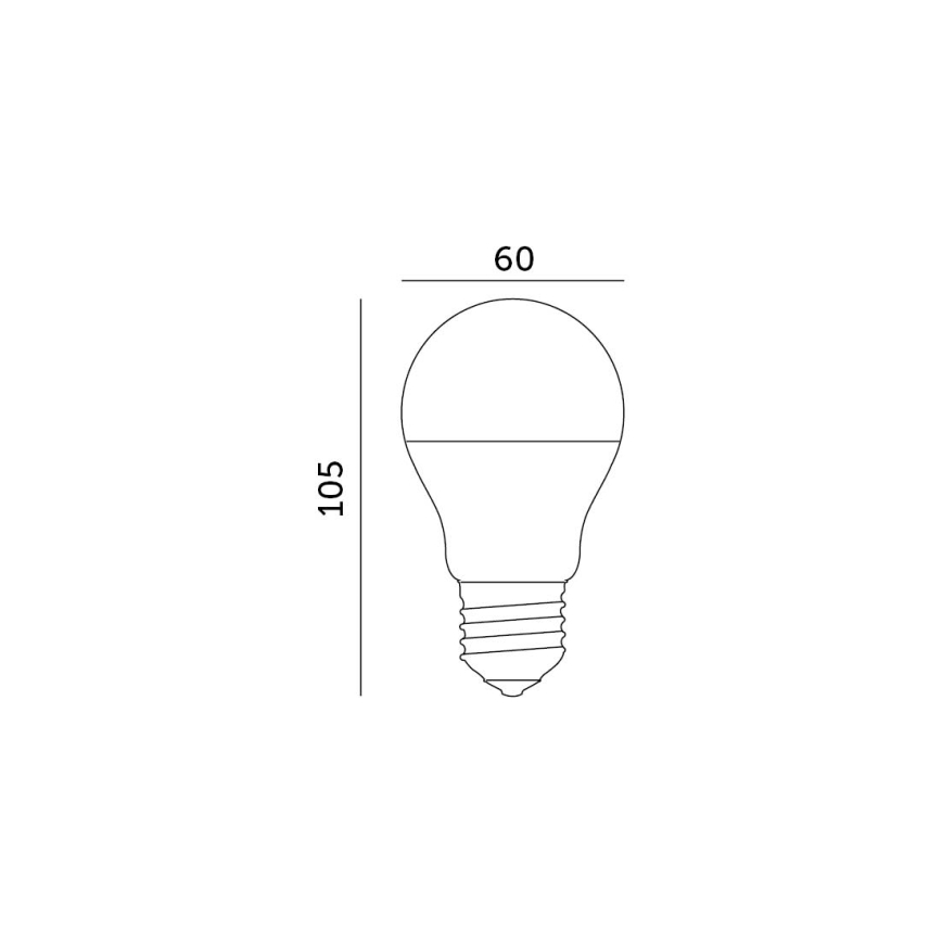 LED Pirn E27/8,5W/230V 3000K