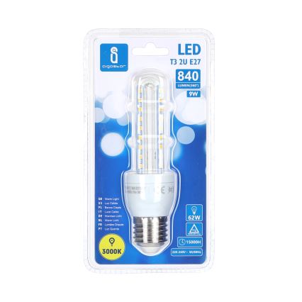 LED Pirn E27/9W/230V 3000K - Aigostar