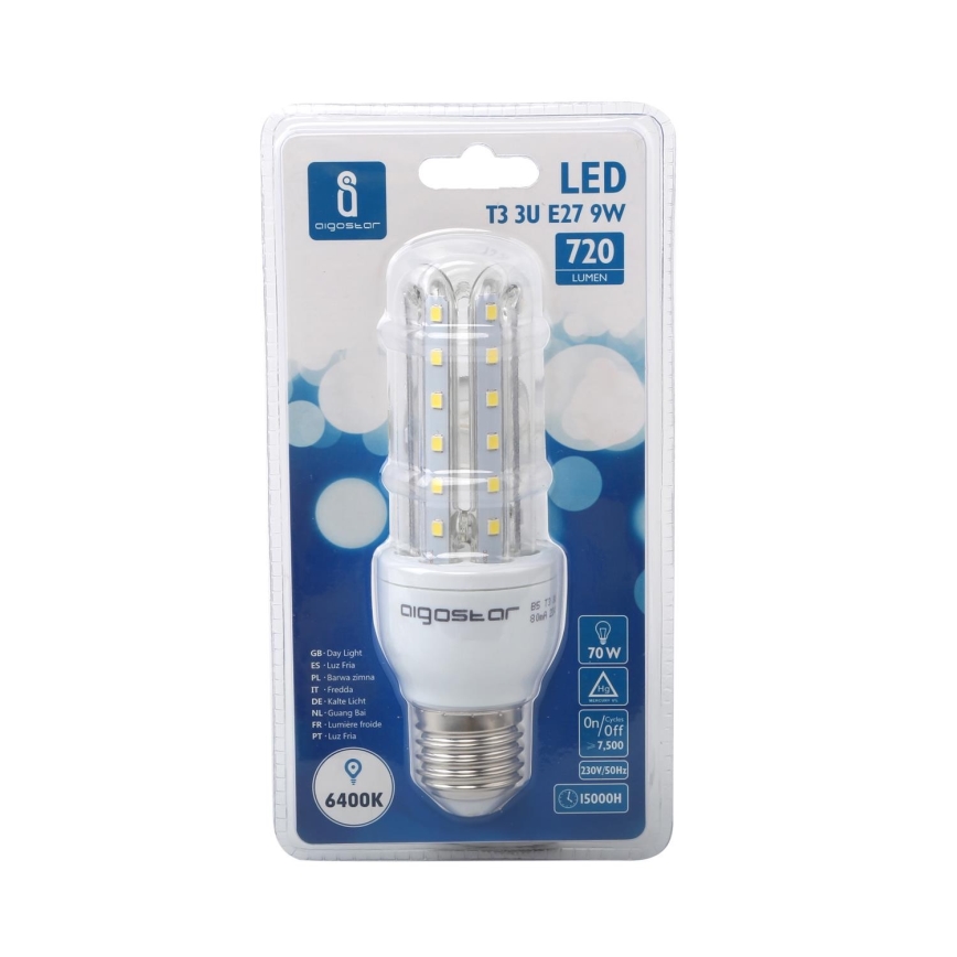 LED Pirn E27/9W/230V 6500K - Aigostar