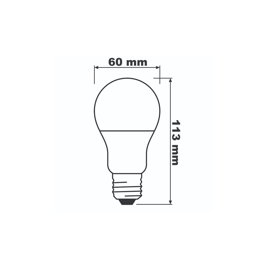 LED Pirn ECO E27/8,5W/230V 2700K 806lm