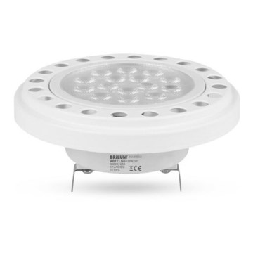 LED Pirn ECOLINE AR111 G53/12W/12V 3000K 30° valge - Brilagi