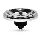 LED Pirn ECOLINE HALO AR111 GU10/12W/230V 3000K 24° - Brilagi