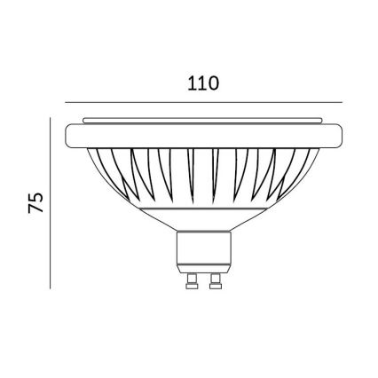LED Pirn ES111 GU10/15W/230V 4000K