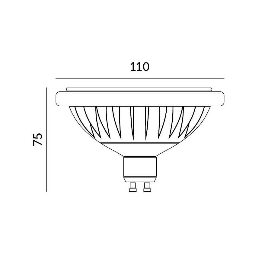 LED Pirn ES111 GU10/15W/230V 4000K