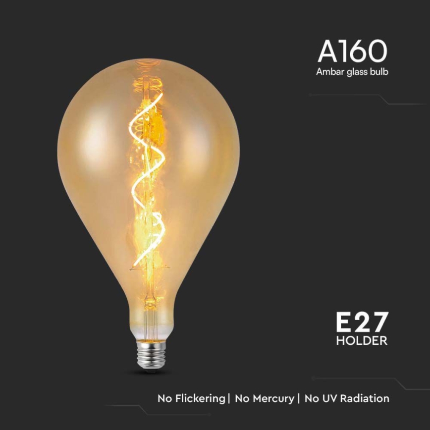 LED-pirn FILAMENT A160 E27/4W/230V 1800K
