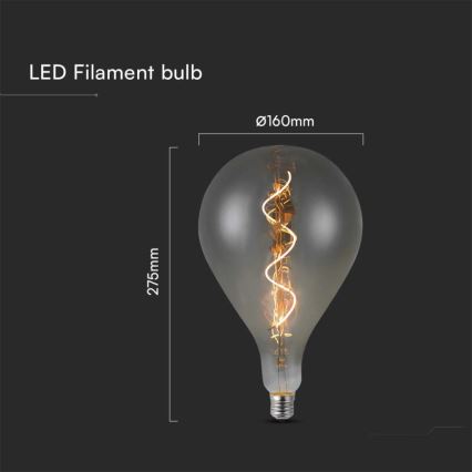 LED Pirn FILAMENT A160 E27/4W/230V 2700K