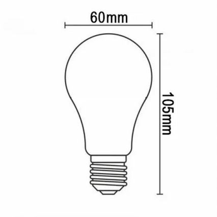 LED Pirn FILAMENT A60 E27/12W/230V 330° 4000K