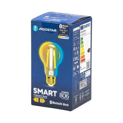 LED Hämardatav pirn FILAMENT MESH Nutikas A60 E27/6W/230V 2700-6500K - Aigostar