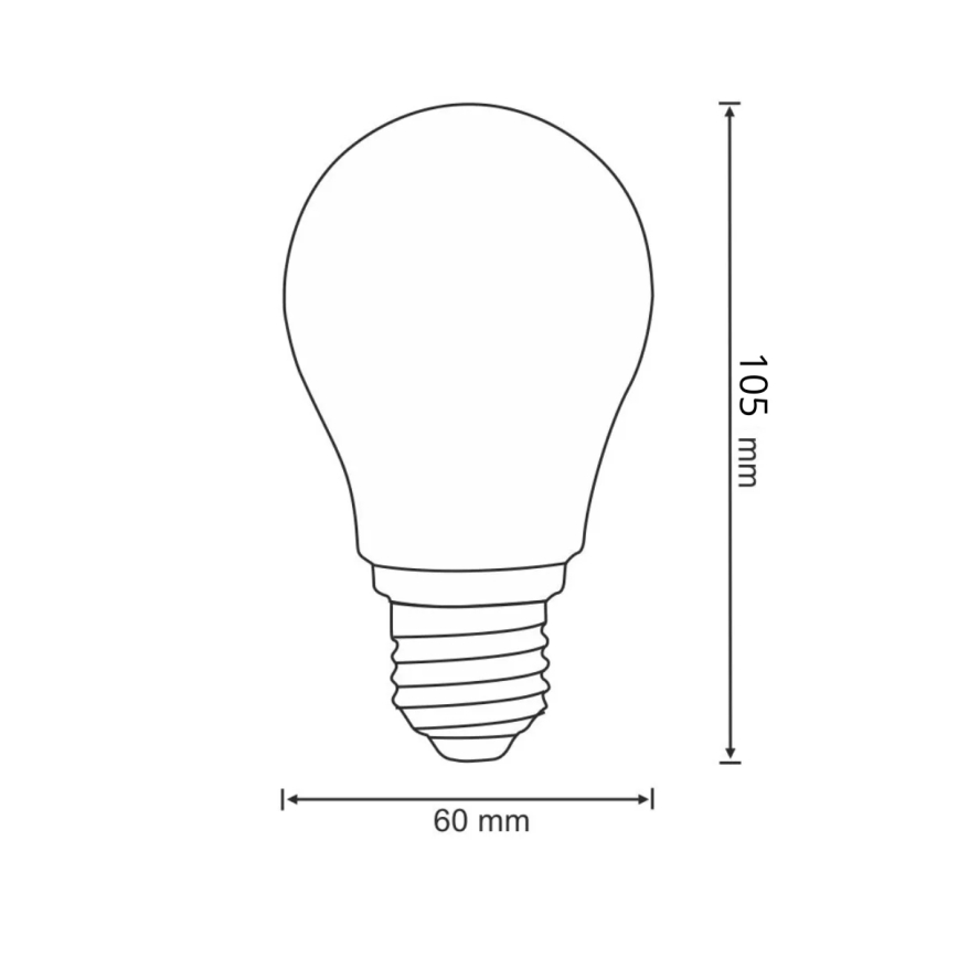 LED Pirn FILAMENT A60 E27/6W/230V 3000K