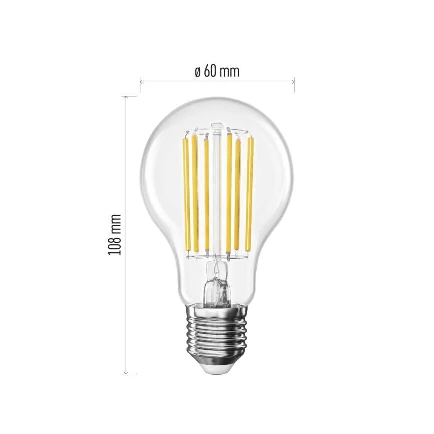 LED Pirn FILAMENT A60 E27/7,2W/230V 2700K