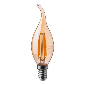 LED Pirn FILAMENT AMBER E14/4W/230V 2200K