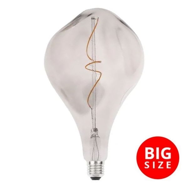 LED Pirn FILAMENT BUMPED SMOKE ET160 E27/4W/230V 2000K
