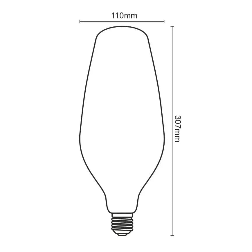 LED Pirn FILAMENT BUMPED VINTAGE BT110 E27/4W/230V 2000K