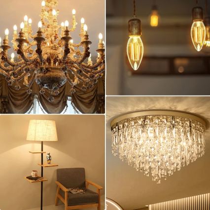 LED-pirn FILAMENT C35 E14/8W/230V 2700K - Aigostar