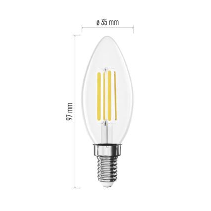 LED Pirn FILAMENT E14/3,8W/230V 4000K