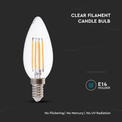 LED Pirn FILAMENT E14/4W/230V 3000K