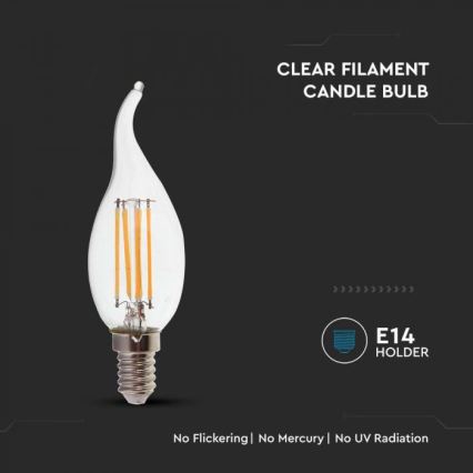 LED-pirn FILAMENT E14/4W/230V 4000K