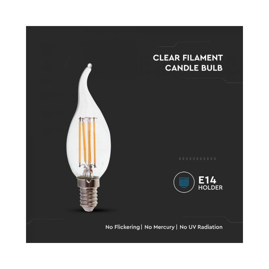 LED-pirn FILAMENT E14/4W/230V 4000K