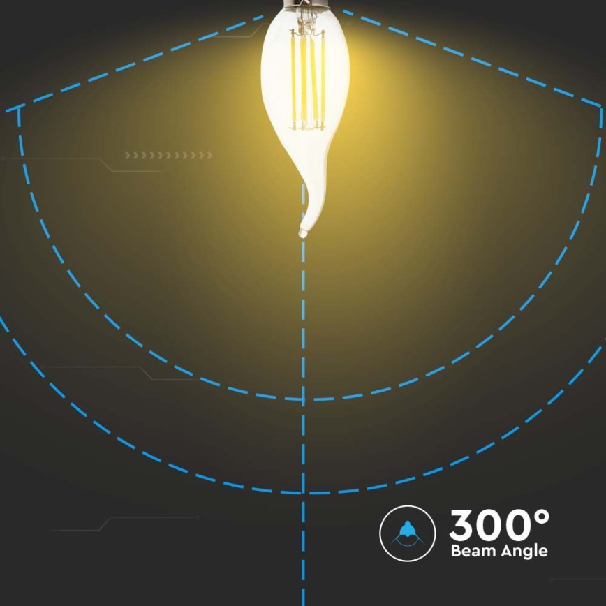 LED Pirn FILAMENT E14/4W/230V 6500K
