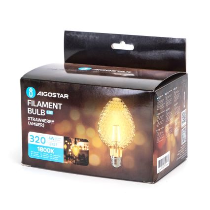 LED Pirn FILAMENT E27/4W/230V 1800K maasikas - Aigostar