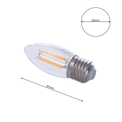 LED-pirn FILAMENT E27/4W/230V 2700K