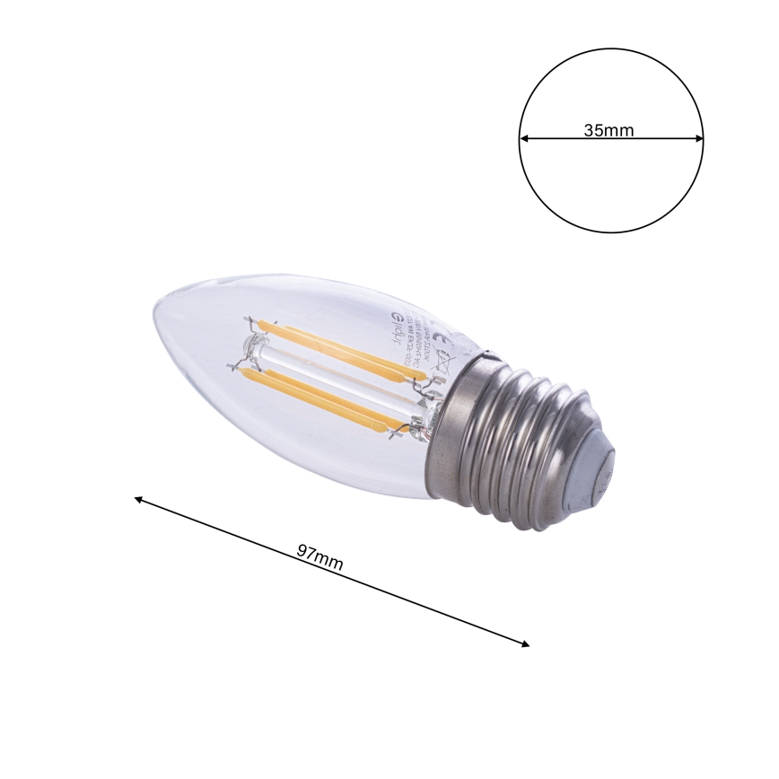 LED-pirn FILAMENT E27/4W/230V 2700K
