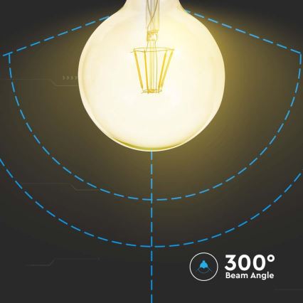 LED Pirn FILAMENT G125 E27/12W/230V 2200K