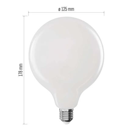 LED Pirn FILAMENT G125 E27/18W/230V 4000K