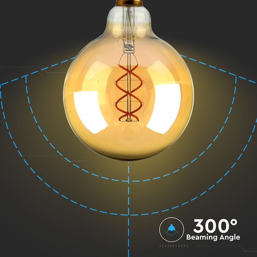 LED Pirn FILAMENT G125 E27/5W/230V 1800K
