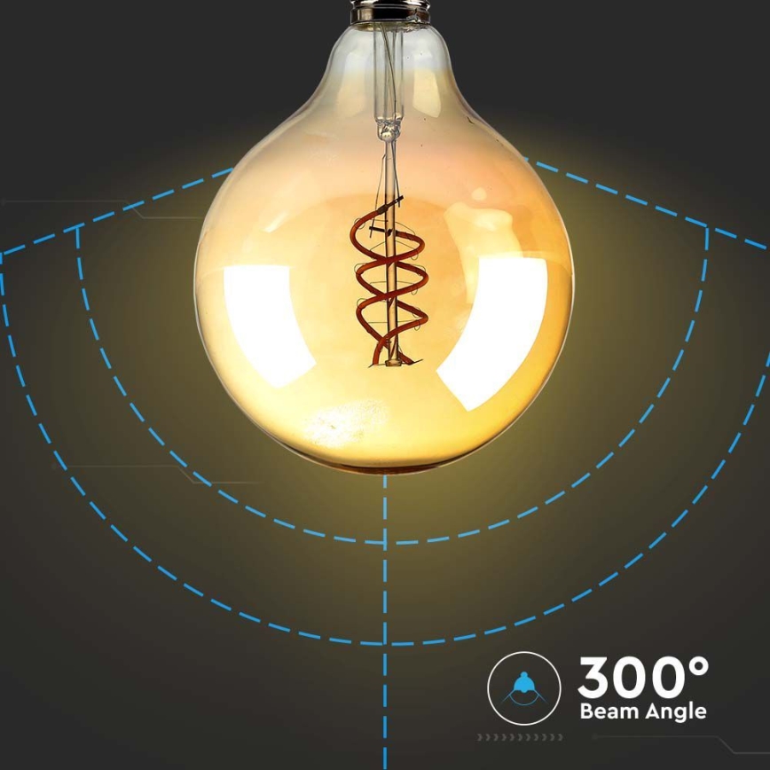 LED Pirn FILAMENT G125 E27/6W/230V 1800K