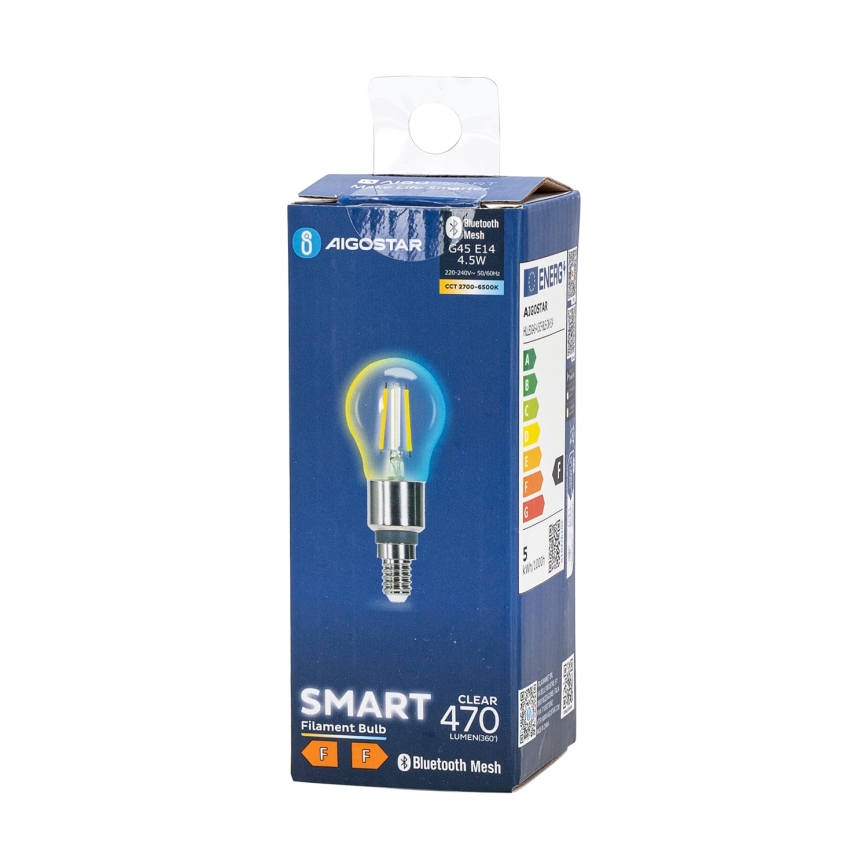 LED Hämardatav pirn FILAMENT MESH Nutikas G45 E14/4,5W/230V 2700-6500K - Aigostar