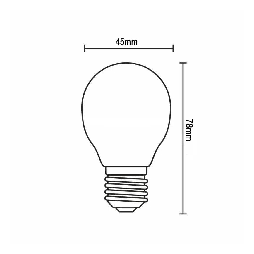 LED Pirn FILAMENT G45 E14/4W/230V 3000K