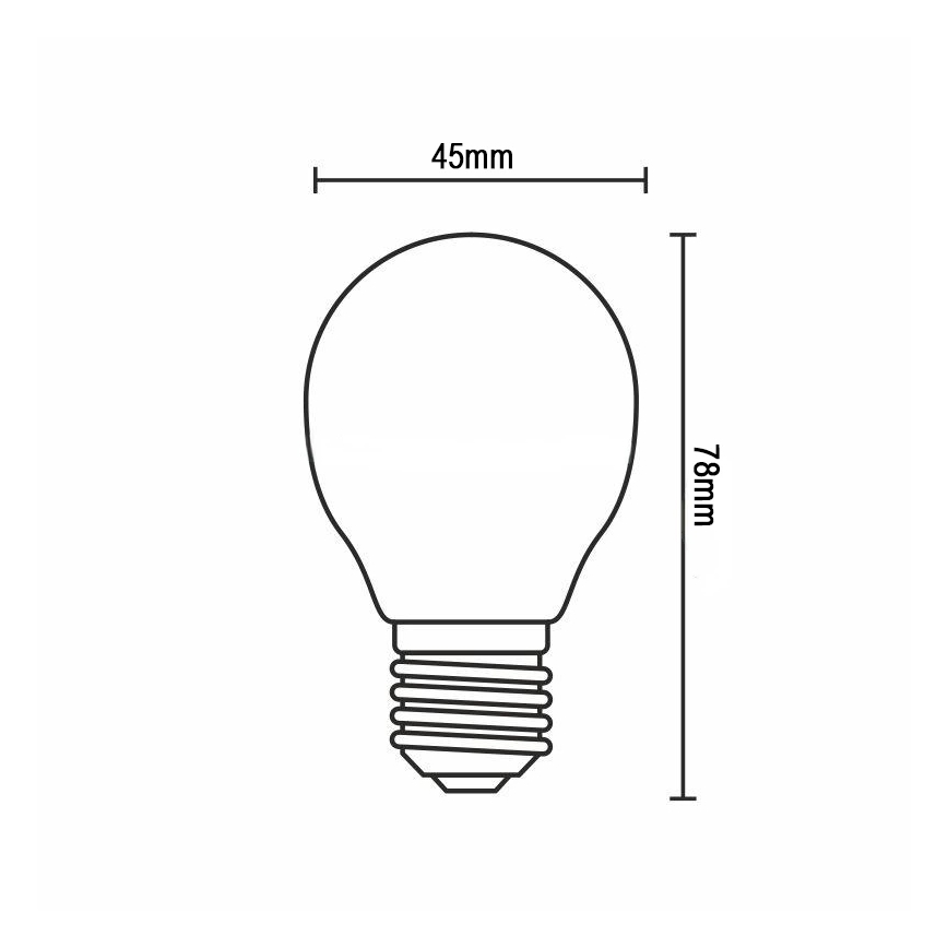LED-pirn FILAMENT G45 E14/6W/230V 3000K