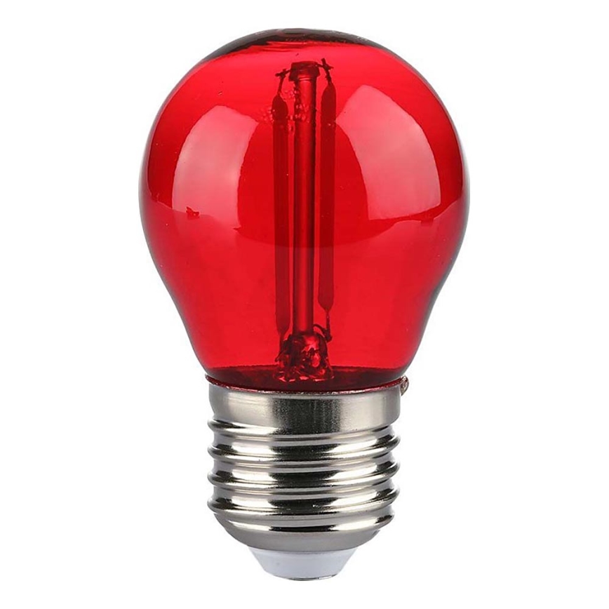 LED Pirn FILAMENT G45 E27/2W/230V punane