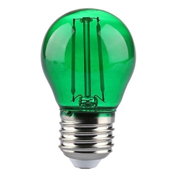 LED Pirn FILAMENT G45 E27/2W/230V roheline