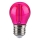 LED Pirn FILAMENT G45 E27/2W/230V roosa