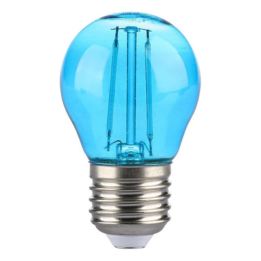 LED Pirn FILAMENT G45 E27/2W/230V sinine