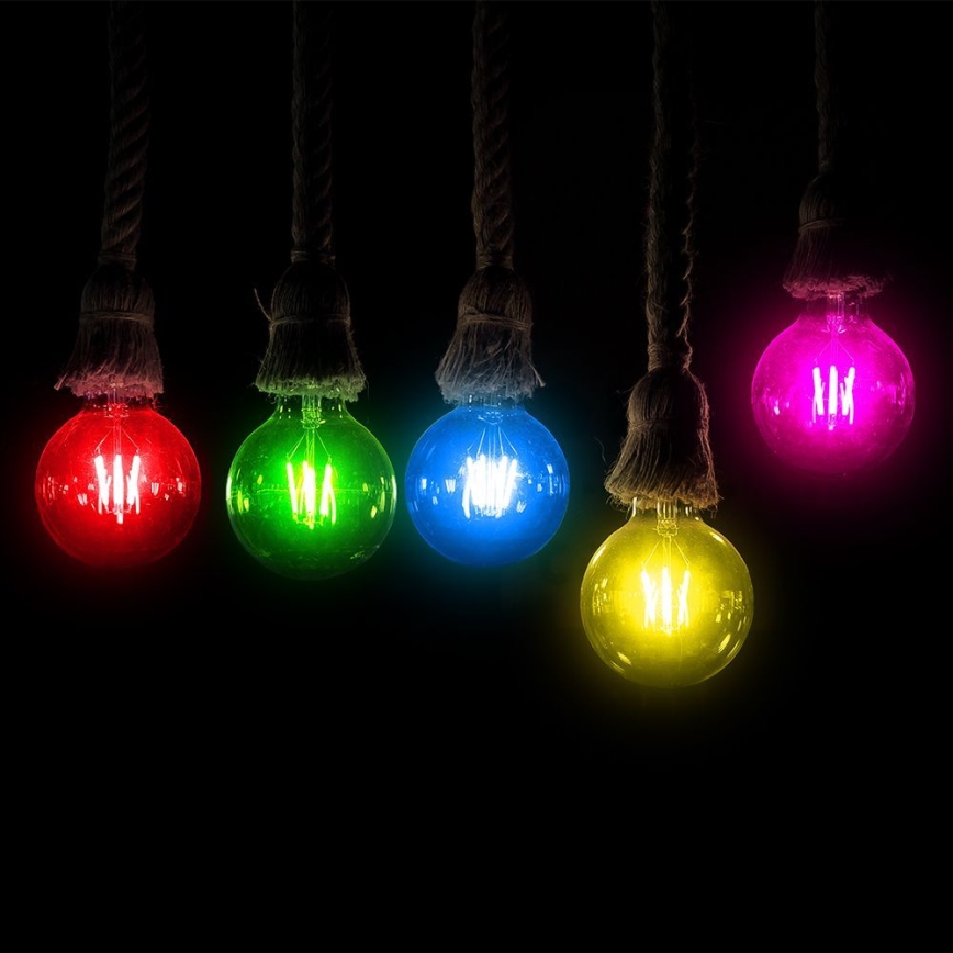 LED Pirn FILAMENT G45 E27/2W/230V sinine