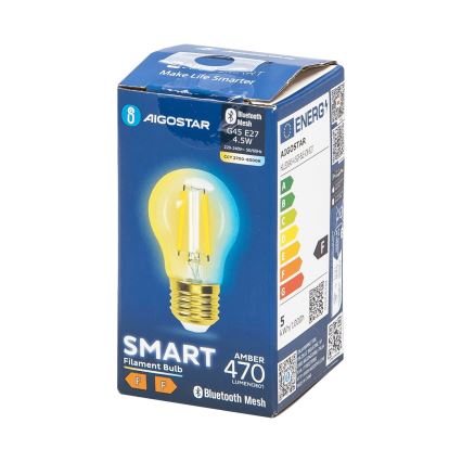 LED Hämardatav pirn FILAMENT MESH Nutikas G45 E27/4,5W/230V 2700-6500K - Aigostar