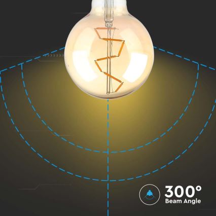 LED Pirn FILAMENT G95 E27/4W/230V 2200K