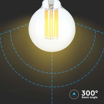 LED Pirn FILAMENT G95 E27/6W/230V 3000K